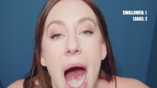 Attractive redhead Alexis Silver providing titjob and blowjob