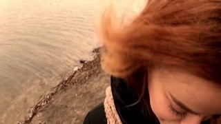 AdolfXNika - Juicy Risky Blowjob on a Public Beach. Cum