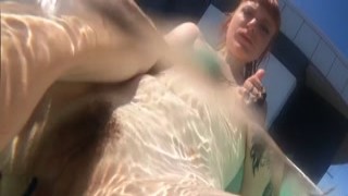 AfterHoursExposed - Brilla Underwater Jacuzzi Masturbating With Hairy Pussy