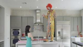 Tricky clown fucked milf Alana