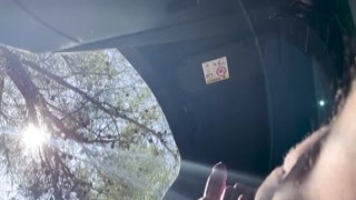 Sex_Associates - Public Dick Flash! A Naive Teen Caught Me Jerking Off in the Car on a Hiking Trail and Helped Me Out