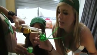 St Patricks day orgy with horny teens