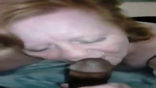 Whore Sucking big black cock