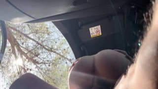 Sex_Associates - Public Dick Flash! A Naive Teen Caught Me Jerking Off in the Car on a Hiking Trail and Helped Me Out