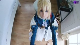 Hidori - Violet Evergarden Cosplay POV Blowjob