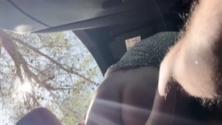 Sex_Associates - Public Dick Flash! A Naive Teen Caught Me Jerking Off in the Car on a Hiking Trail and Helped Me Out