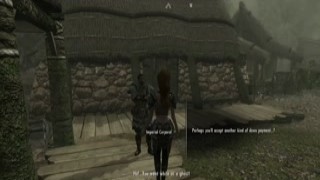 Skyrim MILF riding dick in the house