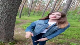 NikaBunny69 - I went for a walk after fucking at home and decided to suck him off again and swallow cum outdoors