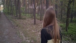 Mira Shark - Sexy nymphomaniac in the forest made me cum in her mouth