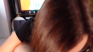 GhomeStory - Deep Slobbery BlowJob from a Juicy MILF! P