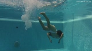 Stefanie Moon - Hottest petite small tits Irina Russaka underwater