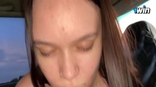 airaccoon - Teen whore suck my dick and lick balls in car 2