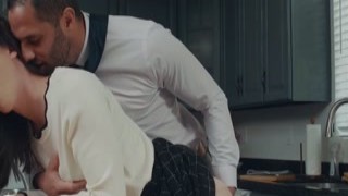 Flirty assistant fucked with boss husband