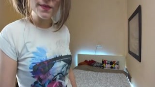 Alluring million buck teen flaunts her perky tits