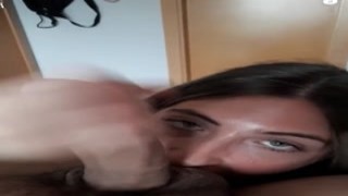 LexxaPannda - Blue Eyed Babe Makes An Incredible Blowjob To Her Neighbor