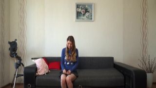 Slender teen Rebel Lynn takes a thick dick in her muff and anus