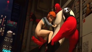 Ben 10 fucks his redhead girlfriend