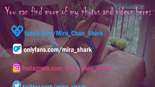 Mira Shark - Webcam babe cums hard on dildo