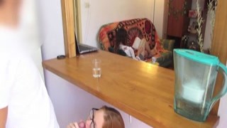 CutieGingerRussian - StepSis Sucks and Swallows while M