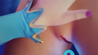 Frozen Elsa pussy play with 3d teen