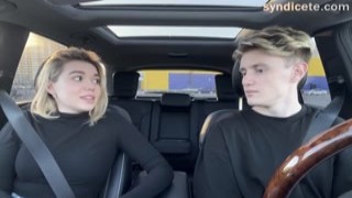 syndicete - Paid for a Taxi With a Blowjob ｜ in the Car ｜ Outdoor