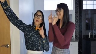 Nerdy babes tight pussies finger fucked