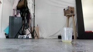 Christy Love @clca69 - Squirting in a Container! Yes Squirt Is P33 and Cum Mixed To