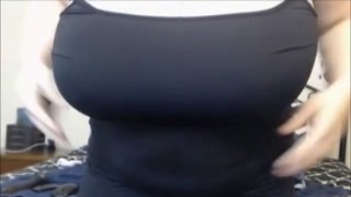 hot bbw babe with huge tits masturbates