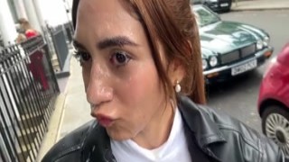 Artemis Carmona - Epic triple-facial cumwalk in London!