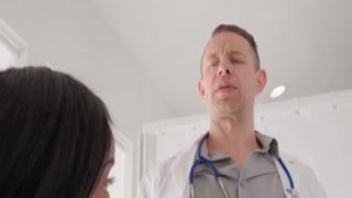 Teen patient sucking doctors big cock