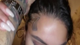 Genevieve Sinn fucked after getting a face tattoo