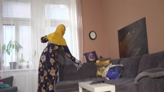 She is too lazy Muslim cleaning woman