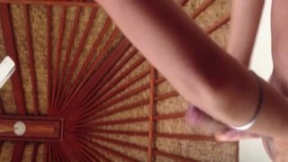 AwesomeHandjobs - She Jerks Me Off Seen From Below