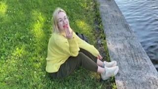 Blonde in the park wanted fresh cock