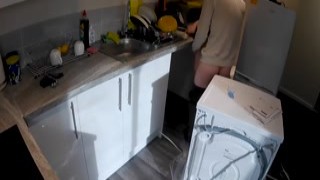 Sex_Associates - Horny wife seduces plumber in the kitchen while husband at work