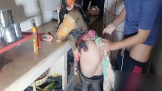 Pkgulnaz - Indian Maid Fucked by House Owner in Kitchen, Hindi Sex Viral Video