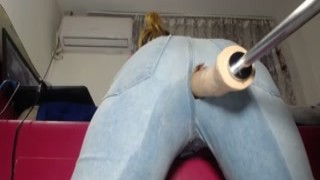 Webcam teen dildo machine ass fucking