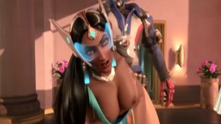 3D Symmetra Gets Thumped by a Huge Cock