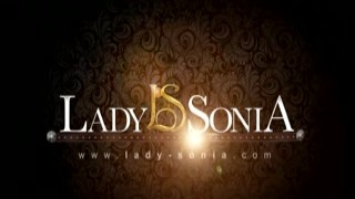 Lady Sonia giving a sensual handjob and blowjob