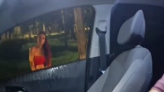 renatasurtada - Risky masturbation for a redhead who was at the bus stop.