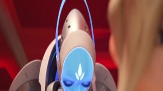 Overwatch futanari sex with blonde Mercy - Hentai