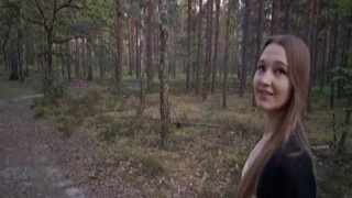 Mira Shark - Sexy nymphomaniac in the forest made me cum in her mouth