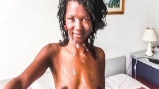 Ebony Teens Black Skin Perfect Canvas For Cum Shower A