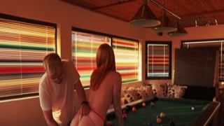 Sexy Ginger Breaks All the Billiard Room Rules