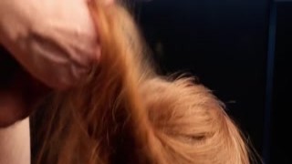 ProgrammersWife - Hairjob while Redhead Playing Video G