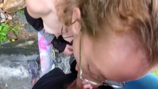 Sarah Evans - OnlyFans and Twitter Teen Slut Sarah Evans Loves Sucking Cock in Public. She Gets Beautiful Facial 2