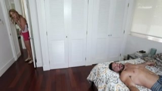 Leah Lee takes her stepbros cum inside