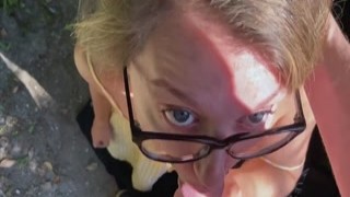 Goodegirl75 - Beautiful Blue Eyed Girlfriend Takes Massive Public Facial Then Goes On A Cum Walk - Hannah Goode