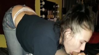 Dirty minded buxom bitch fucks a fully grown guy on the couch