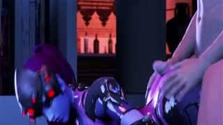 Hentai Shy Widowmaker Enjoys a Huge Thick Cock 3D Collection